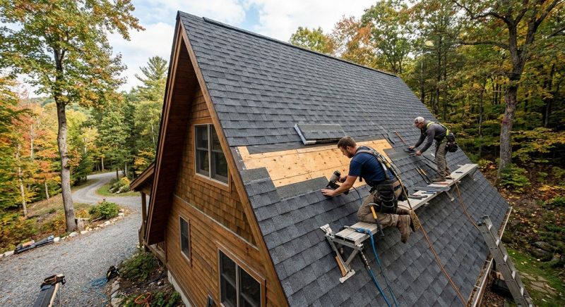 A Frame Roof Installation in Sunbury, OH