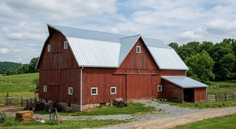 Barn Roof Replacement in Delaware County, OH