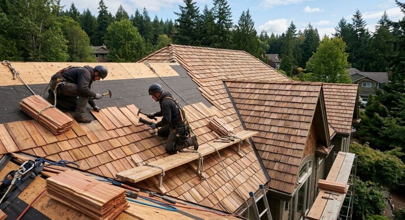 Cedar Roof Installation in Delaware County, OH