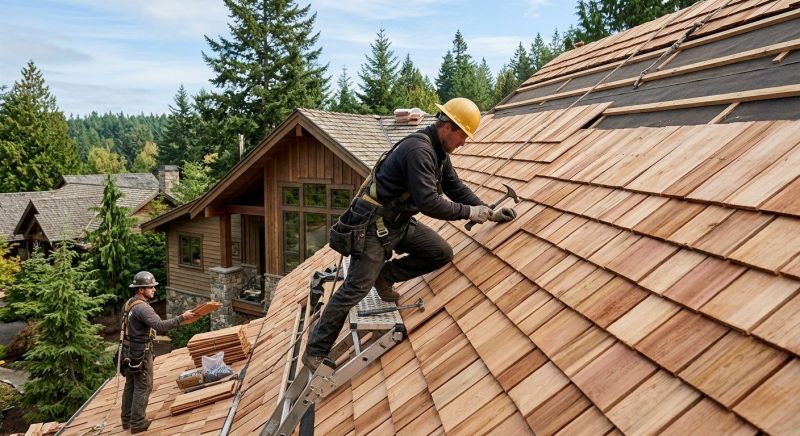 Cedar Roof Installation in Knox County, OH