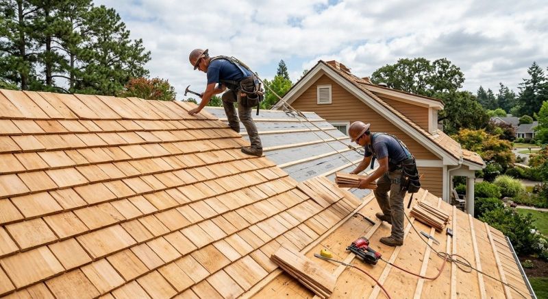 Cedar Shake Roof Construction in Centerburg, OH