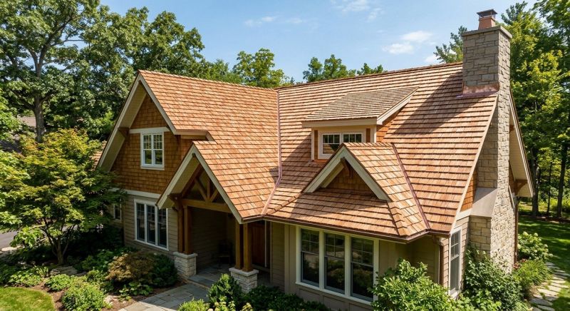 Cedar Shake Roof Construction in Sunbury, OH