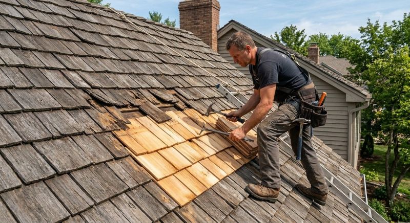 Cedar Shake Roof Repair in Licking County, OH