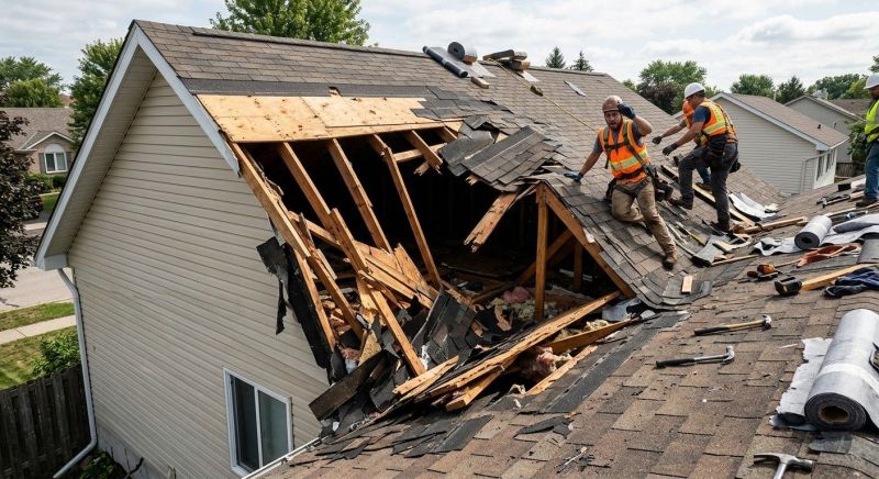 Collapsing Roof Repair in Sunbury, OH