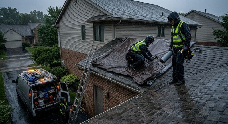Collapsing Roof Repair in Sunbury, OH