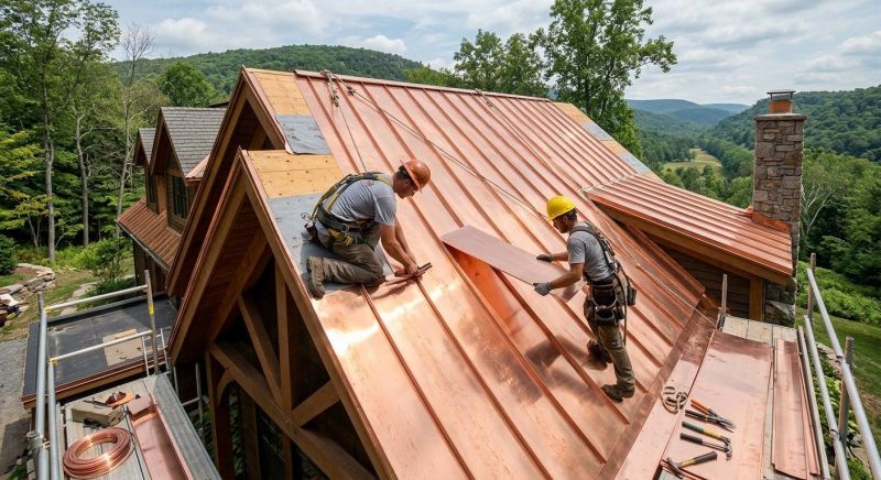 Copper Roof Installation in Sunbury, OH