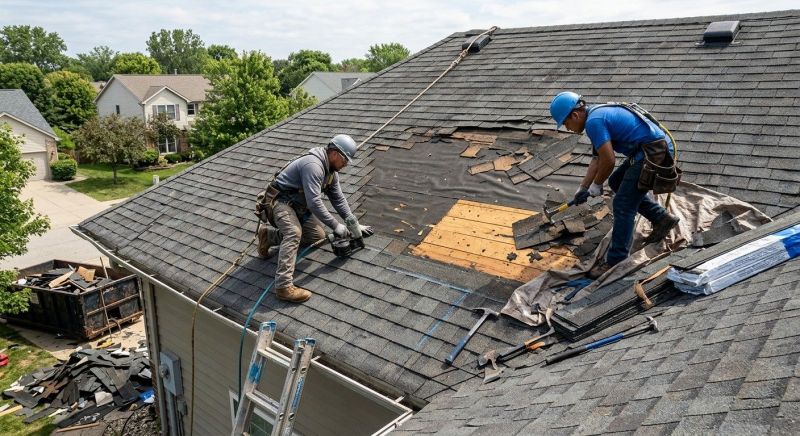 Damaged Roof Repair in Delaware County, OH