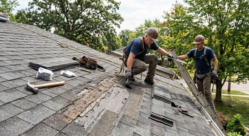 Damaged Roof Repair in New Albany, OH
