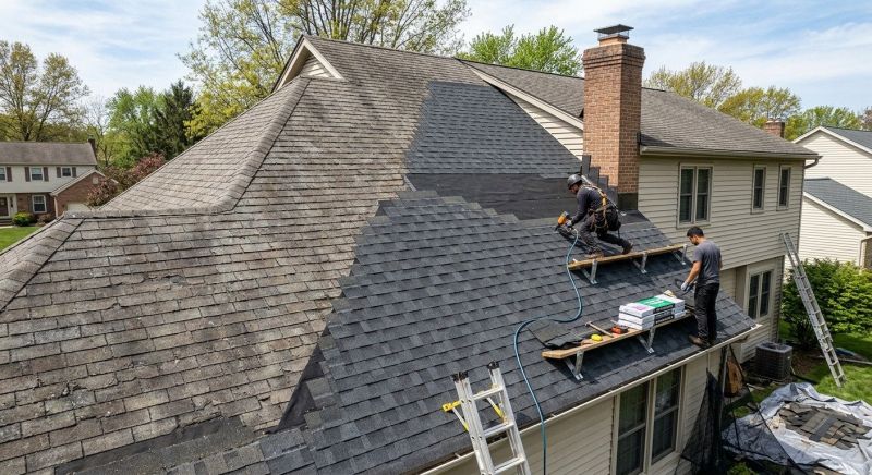 Damaged Roof Replacement in Granville, OH