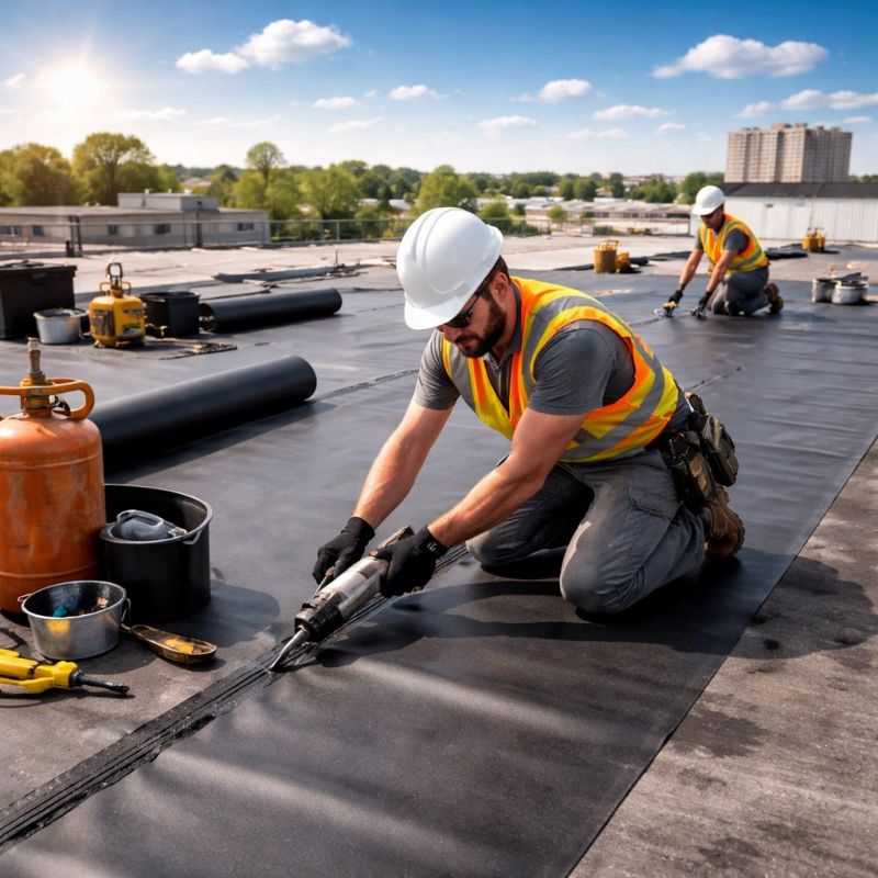 Epdm Roof Installation in Morrow County, OH