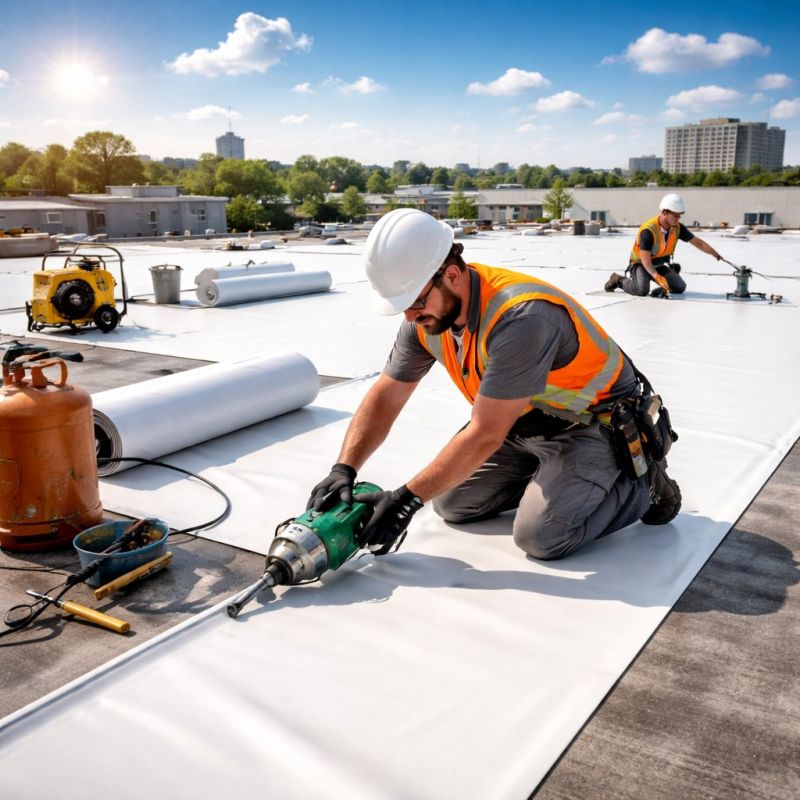 Epdm Roof Installation in Sparta, OH