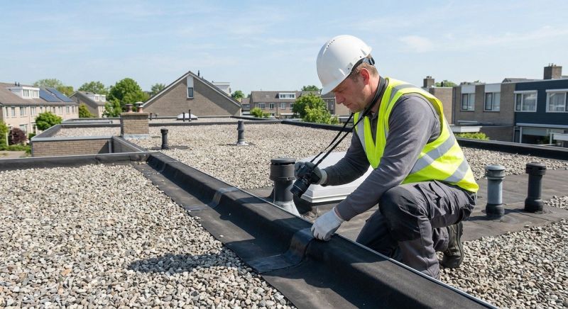 Flat Roof Inspection in Sunbury, OH