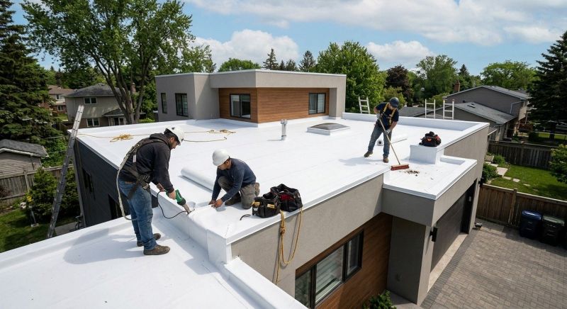 Flat Roof Installation in Utica, OH