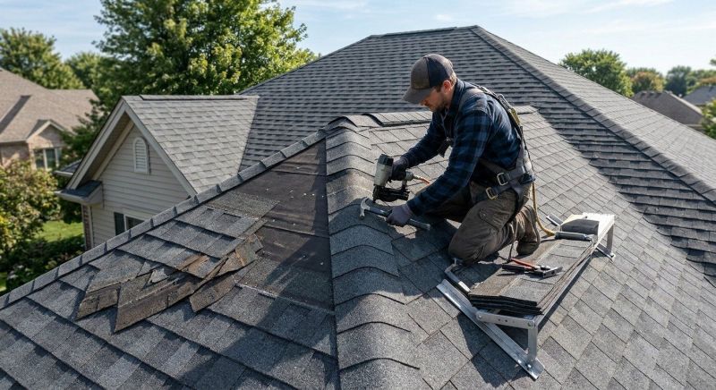 Hip Roof Shingle Replacement in Sunbury, OH
