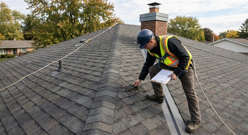 Roof Damage Inspection in Delaware, OH