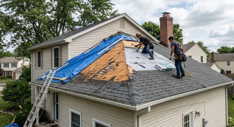 Roof Damage Restoration in Delaware County, OH