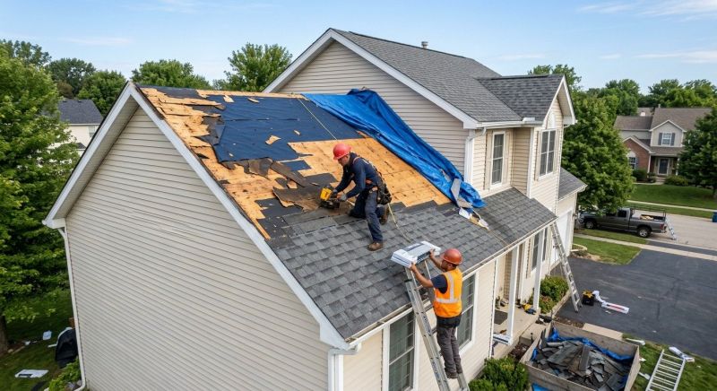 Roof Damage Restoration in Sunbury, OH