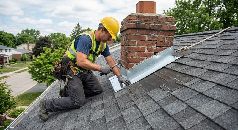 Roof Flashing Installation in Dublin, OH