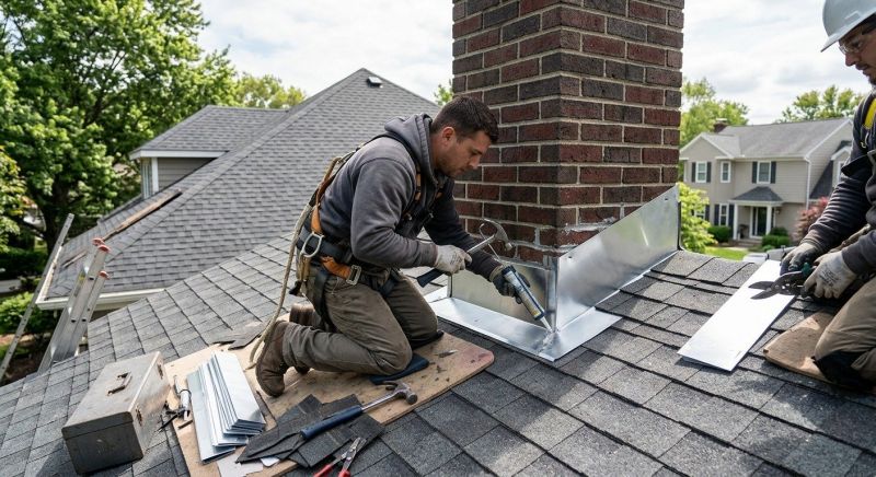 Roof Flashing Installation in Sunbury, OH