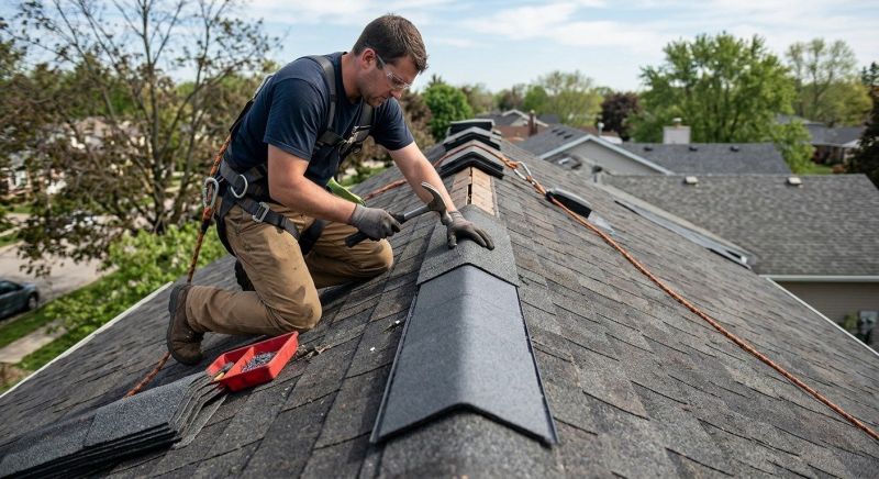 Roof Ridge Repair in Sunbury, OH
