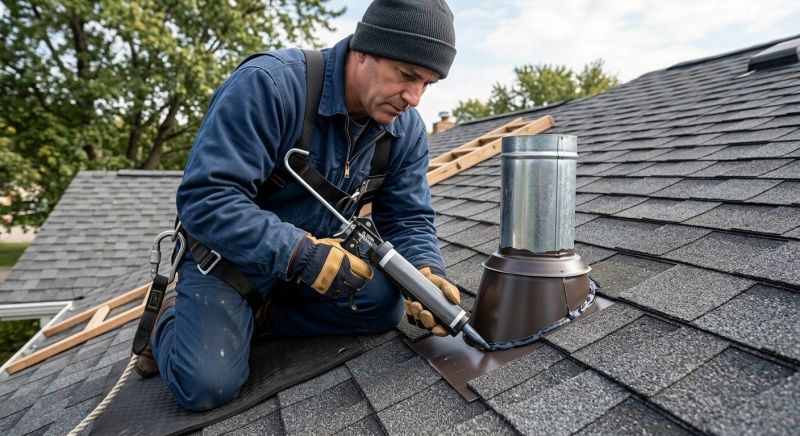 Roof Vent Flashing Repair in Sunbury, OH