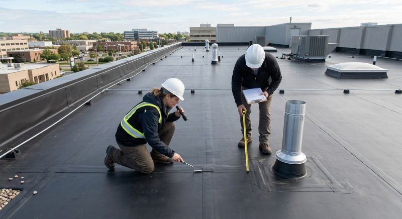 Rubber Roof Inspection in Sunbury, OH