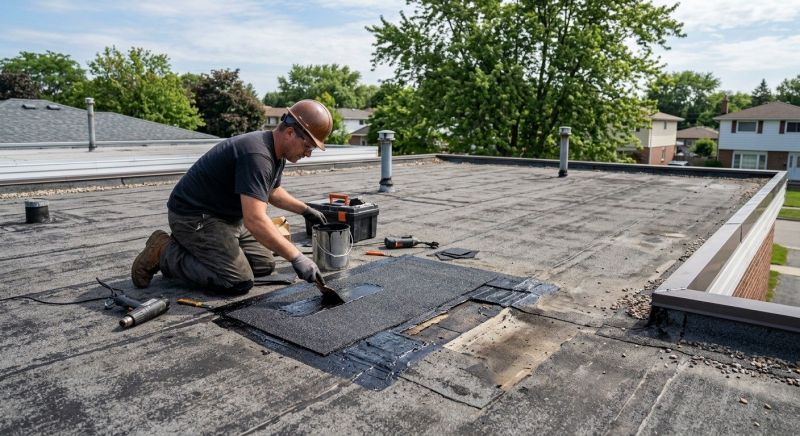 Rubber Roof Repair in New Albany, OH