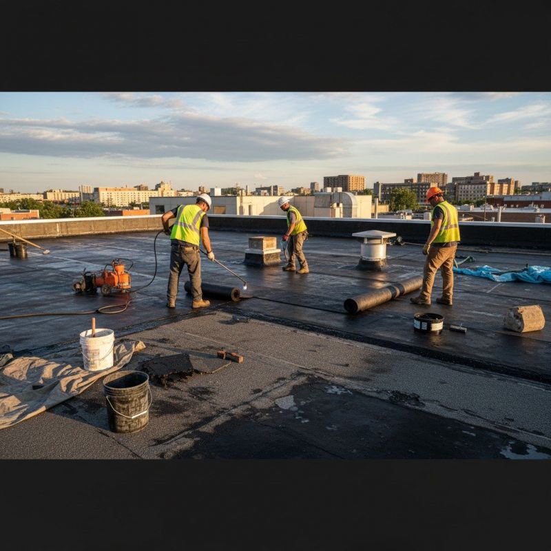 Single Ply Roof Repair in Sunbury, OH