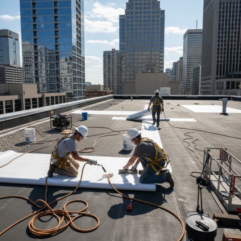 Single Ply Roof Repair in Waldo, OH