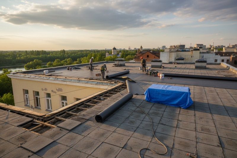 Single Ply Roof Replacement in Delaware, OH