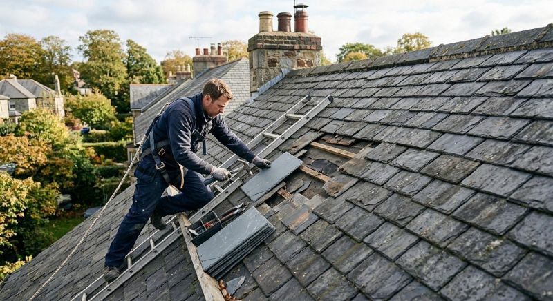 Slate Roof Repair in Lewis Center, OH