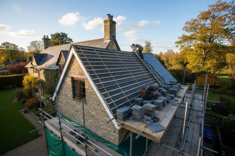 Slate Roof Replacement in Chesterville, OH