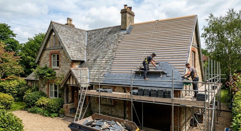 Slate Roof Replacement in Ostrander, OH