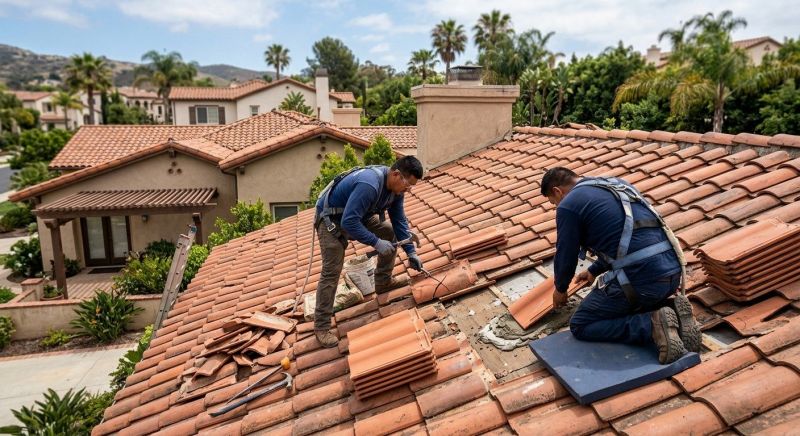 Spanish Tile Roof Repair in Sunbury, OH