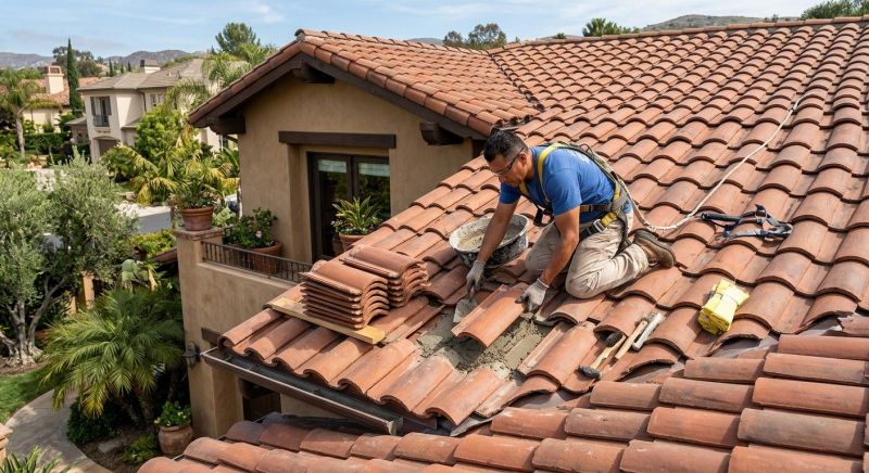 Spanish Tile Roof Repair in Sunbury, OH