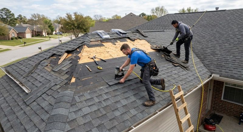Storm Damage Roof Repair in Sunbury, OH