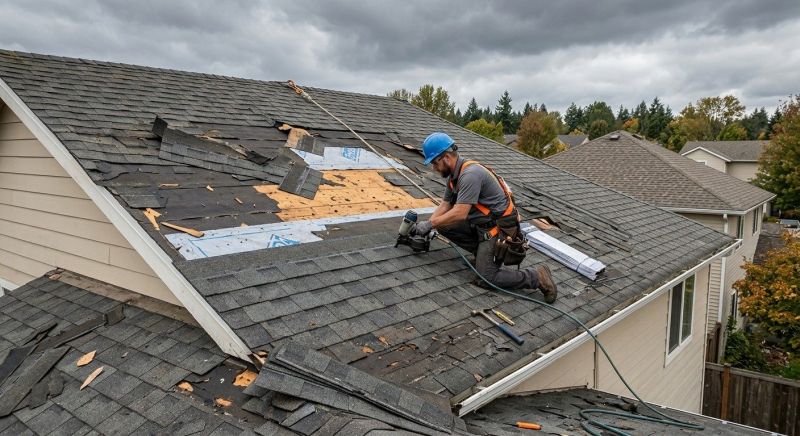 Storm Damage Roof Repair in Pataskala, OH