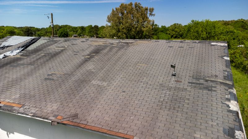 Storm Damage Roof Tarping in Sunbury, OH