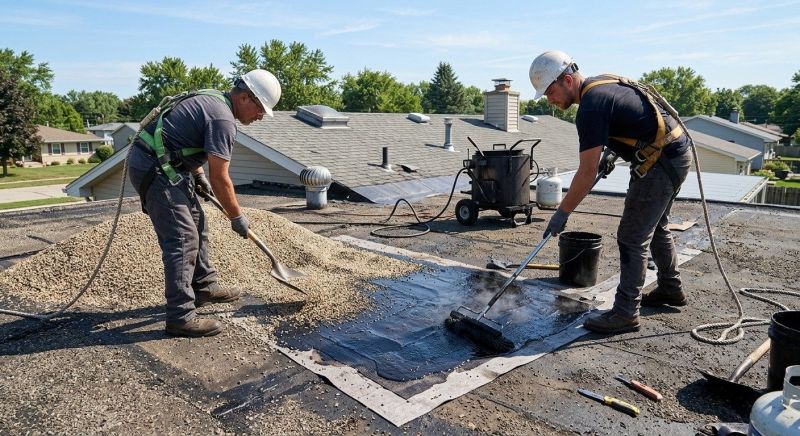Tar And Gravel Roof Repair in Galena, OH