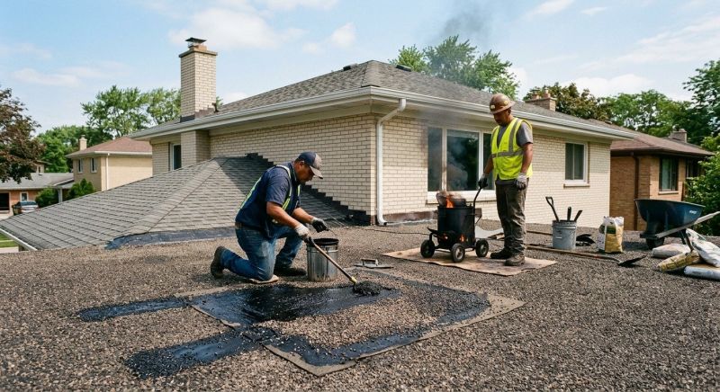 Tar And Gravel Roof Repair in Sparta, OH