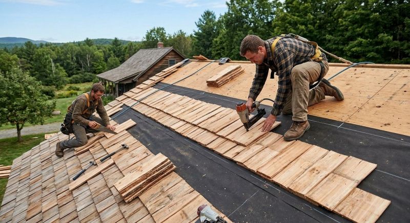 Wood Roofing Installation in Galena, OH