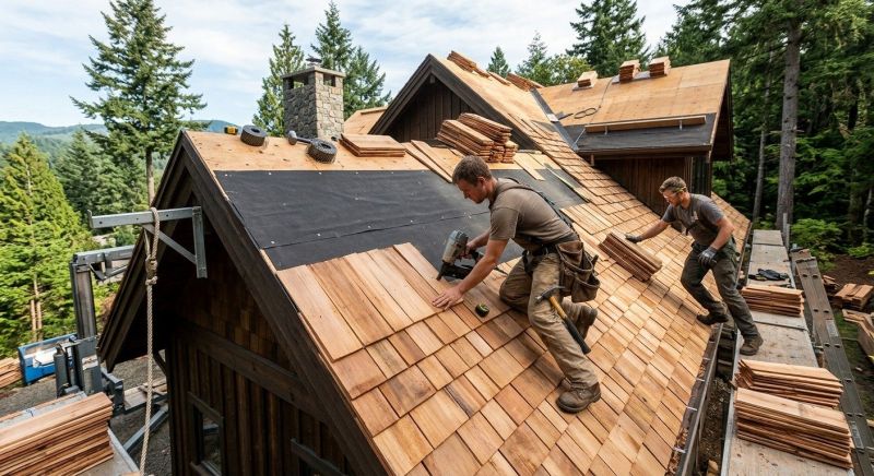 Wood Roofing Installation in Newark, OH