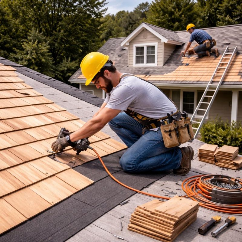Wood Roofing Installation in Powell, OH