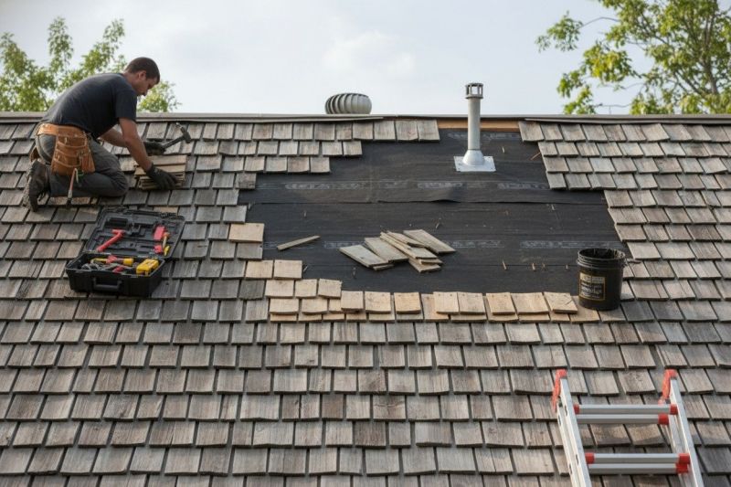 Wood Shake Roof Repair in Centerburg, OH
