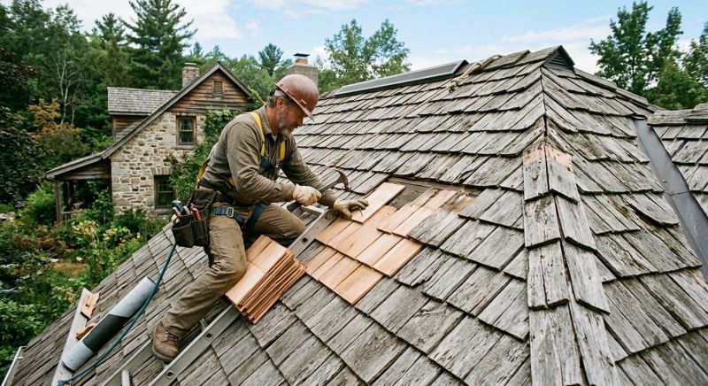 Wood Shake Roof Repair in Galena, OH