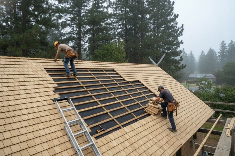 Wood Shake Roof Repair in Galena, OH