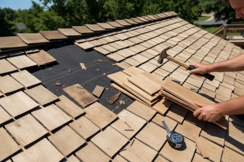 Wood Shake Roof Repair in Waldo, OH