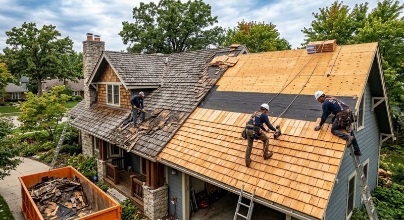Wood Shake Roof Replacement in Utica, OH